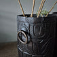 Houten kruik met ringen Luksa