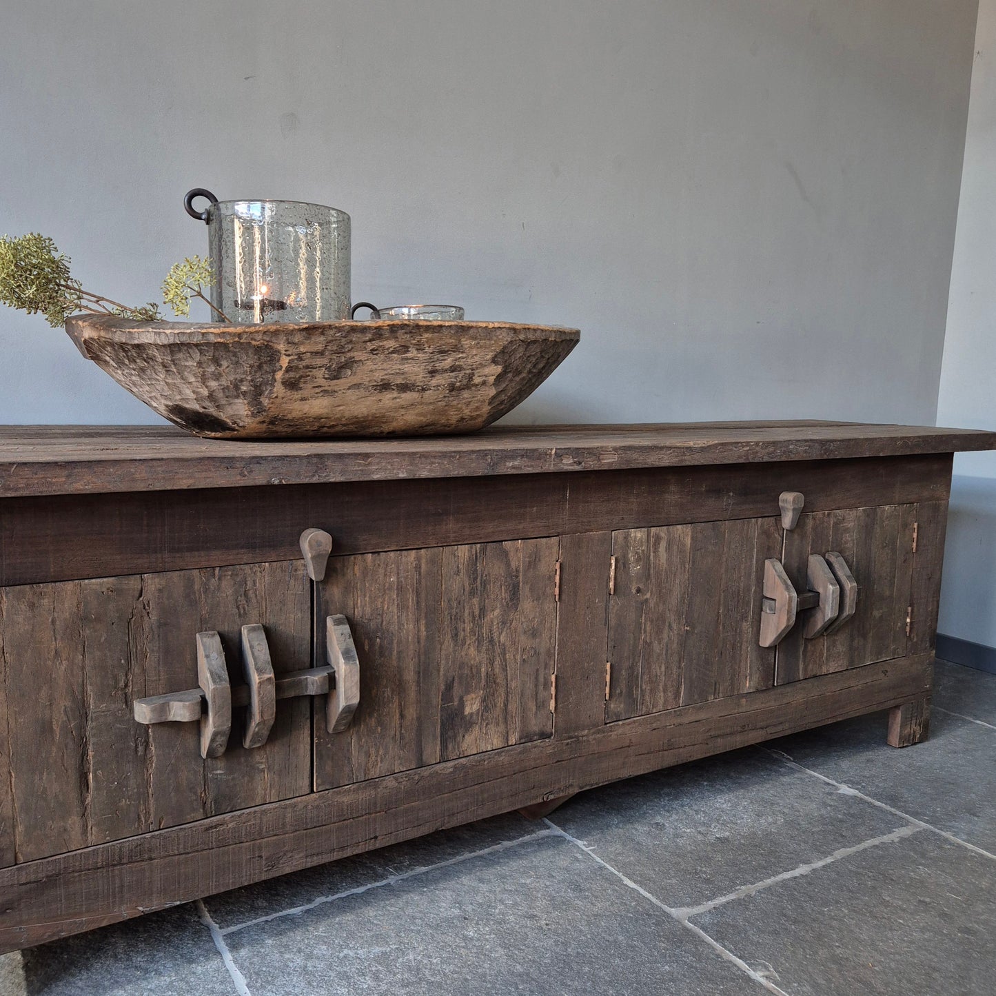Tv meubel schuifslot | driftwood 220cm