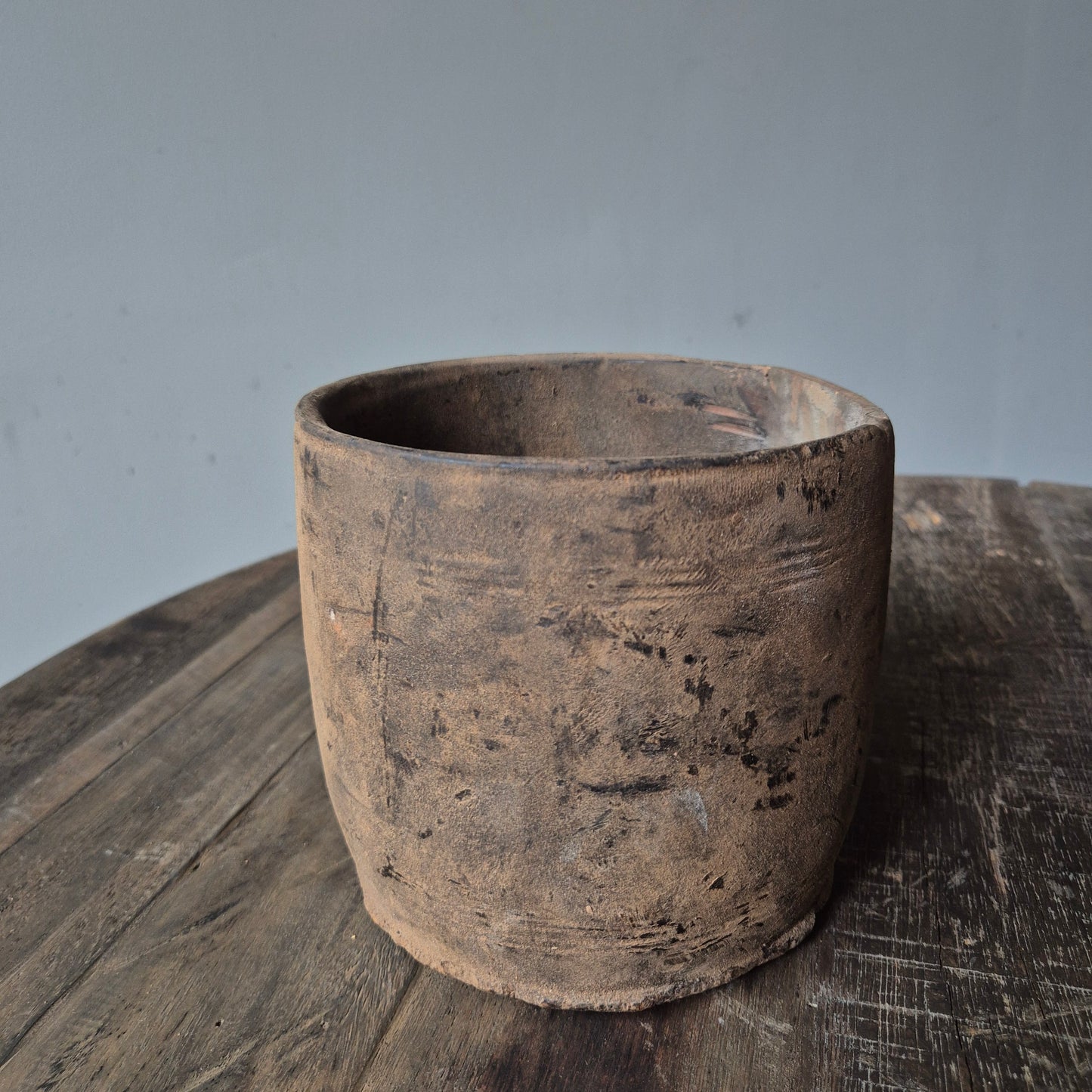 Oud houten kruik nr. 8 (links)