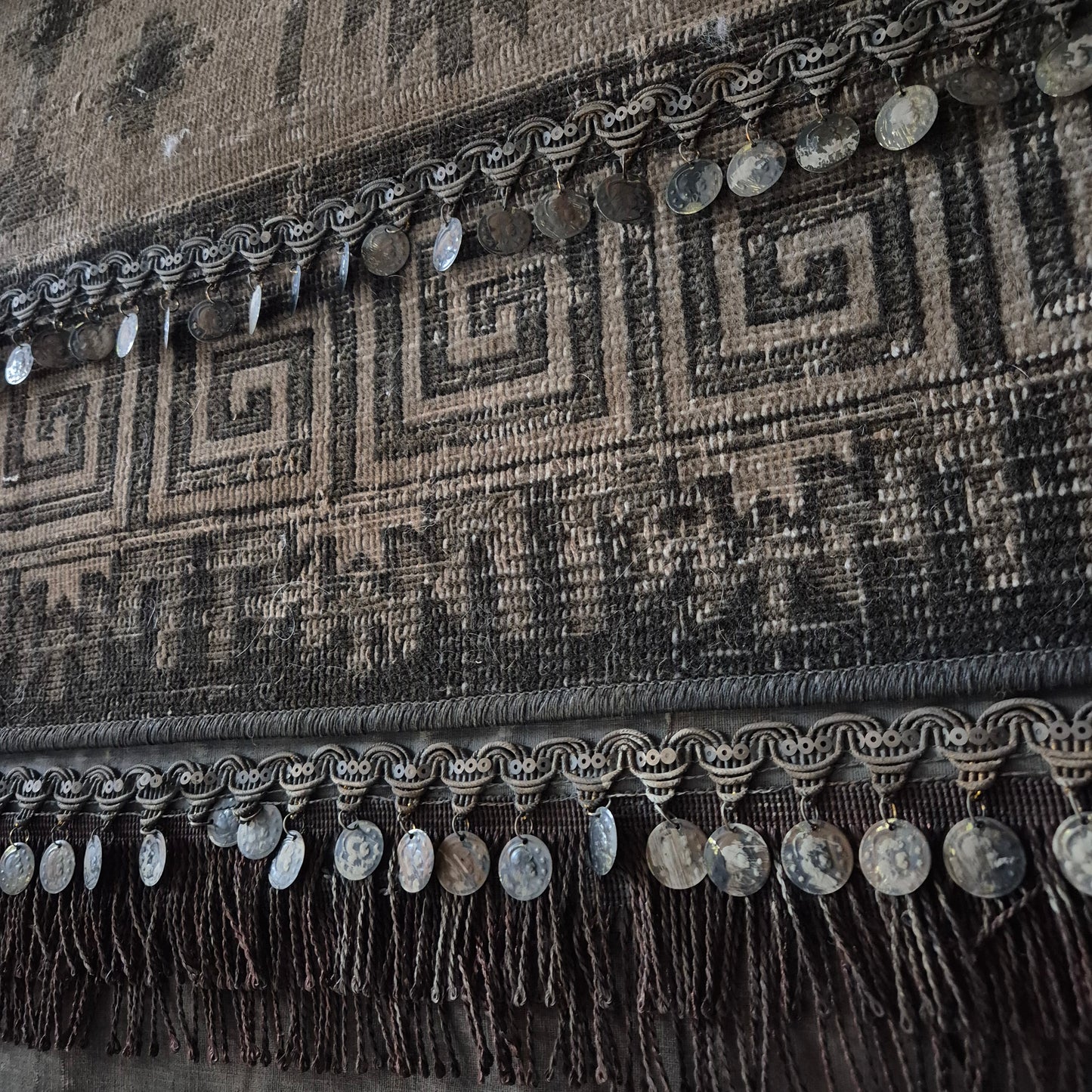 Uniek handgemaakt wanddoek kelim XL San7