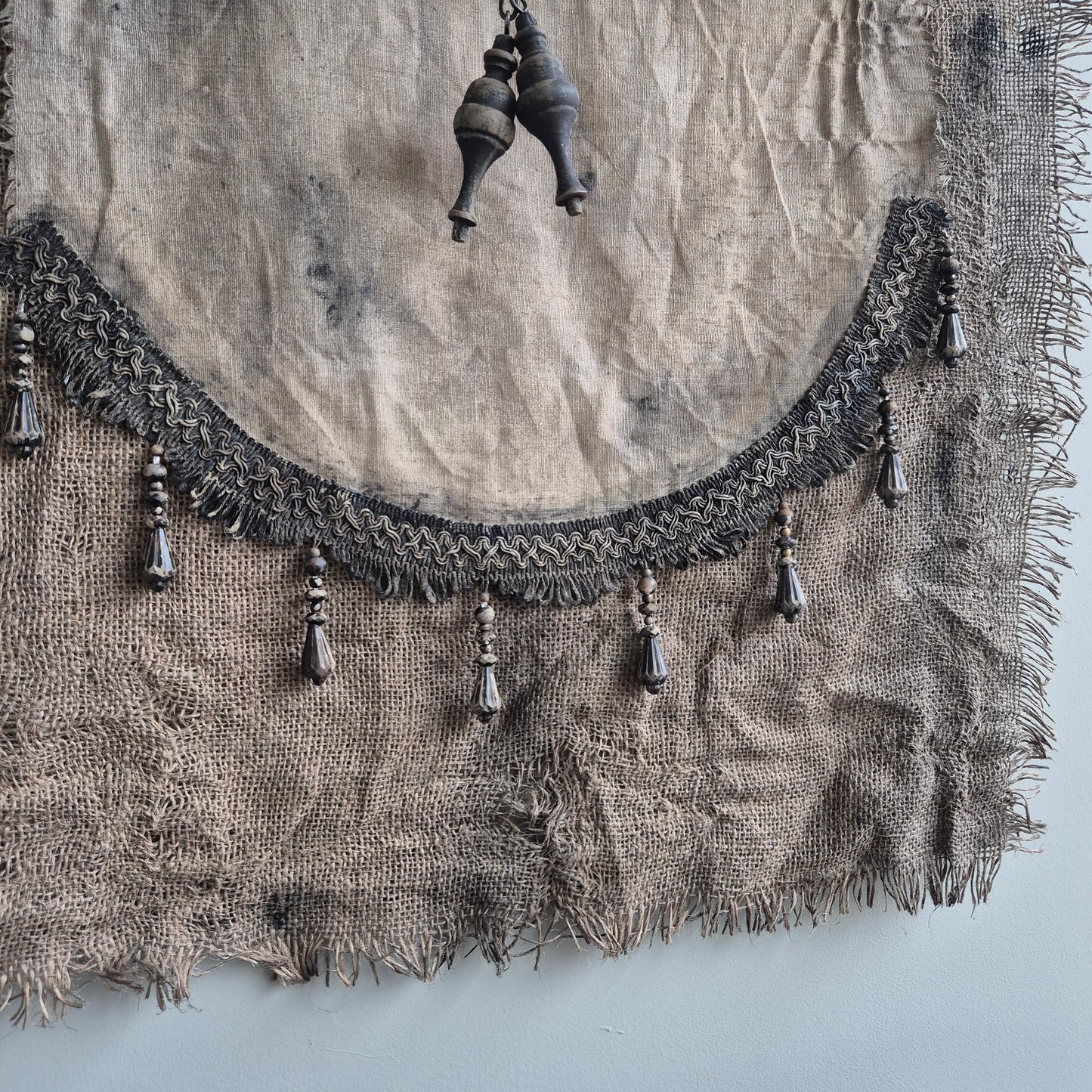 Uniek handgemaakt wanddoek San7