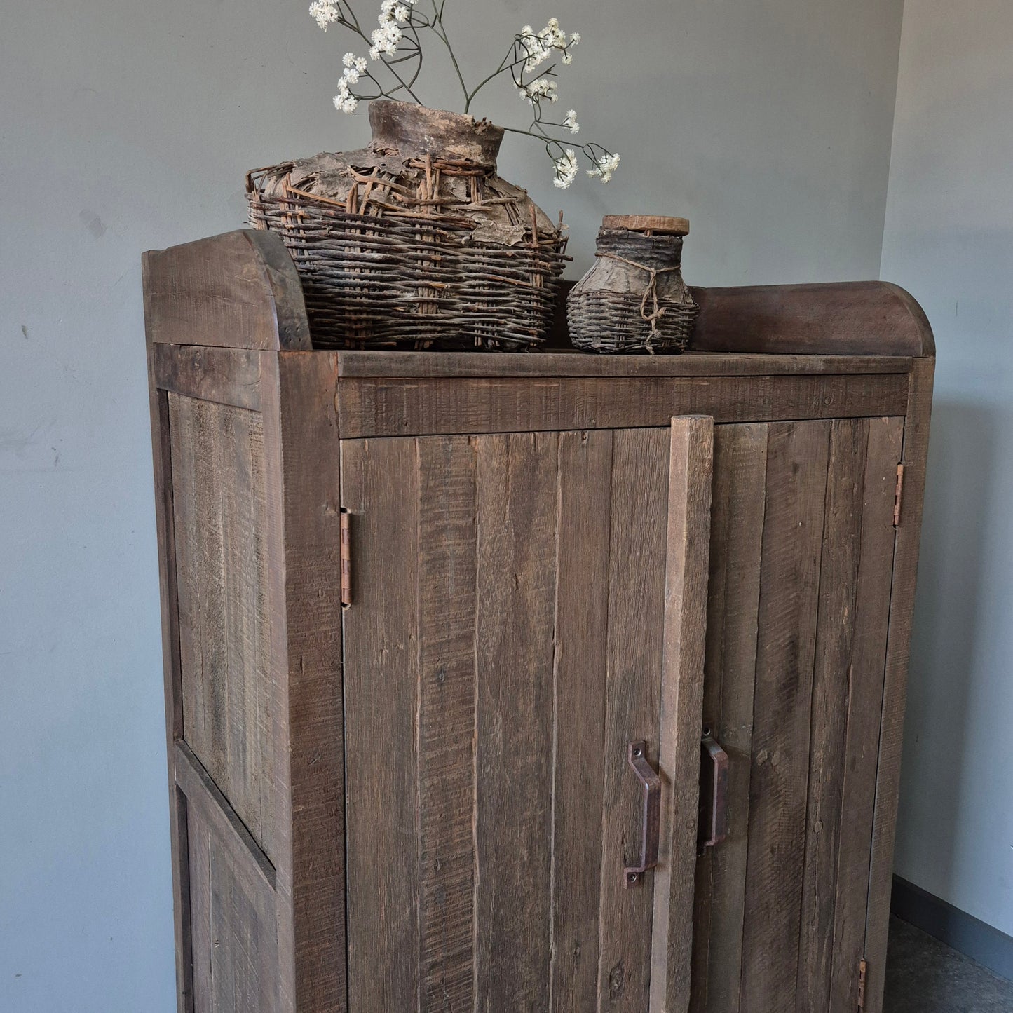 Kastje driftwood | 2-deurs handgreep