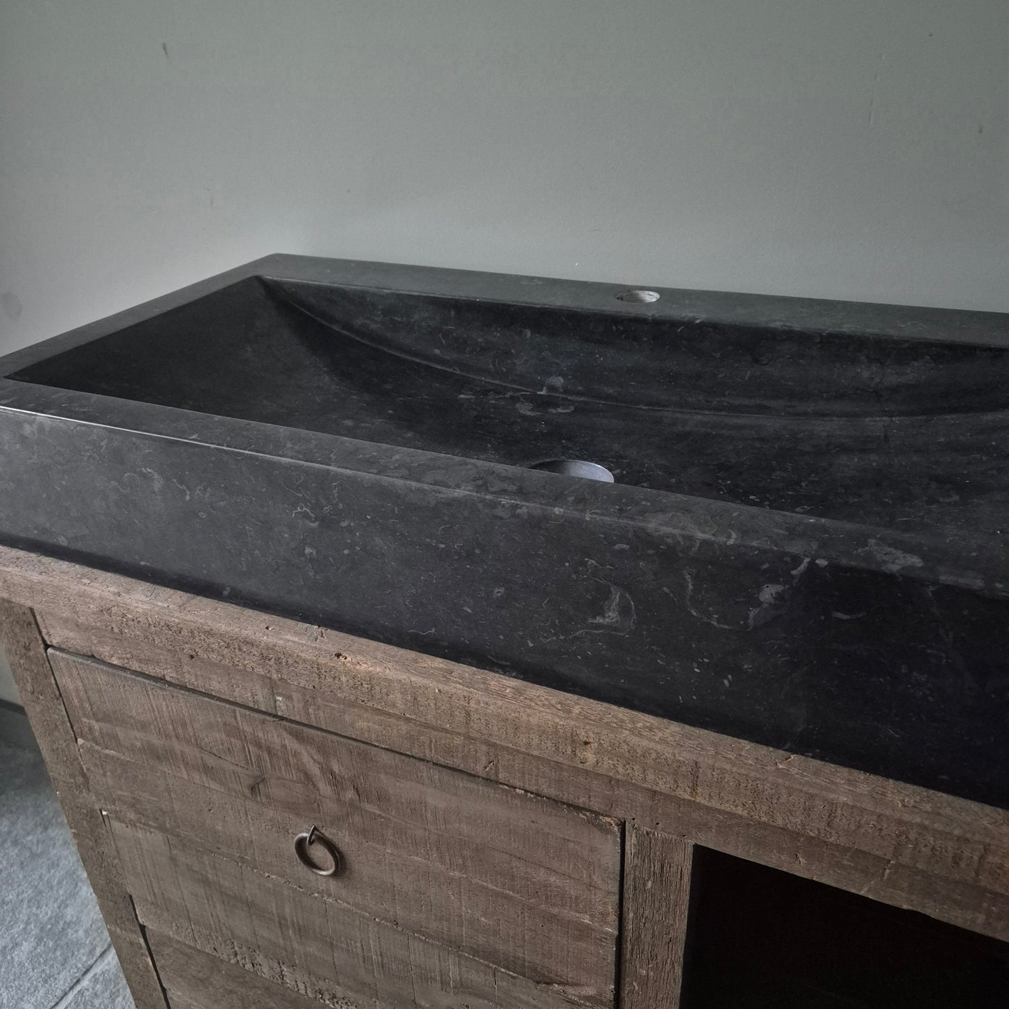 Badkamermeubel driftwood | 2 open vakken