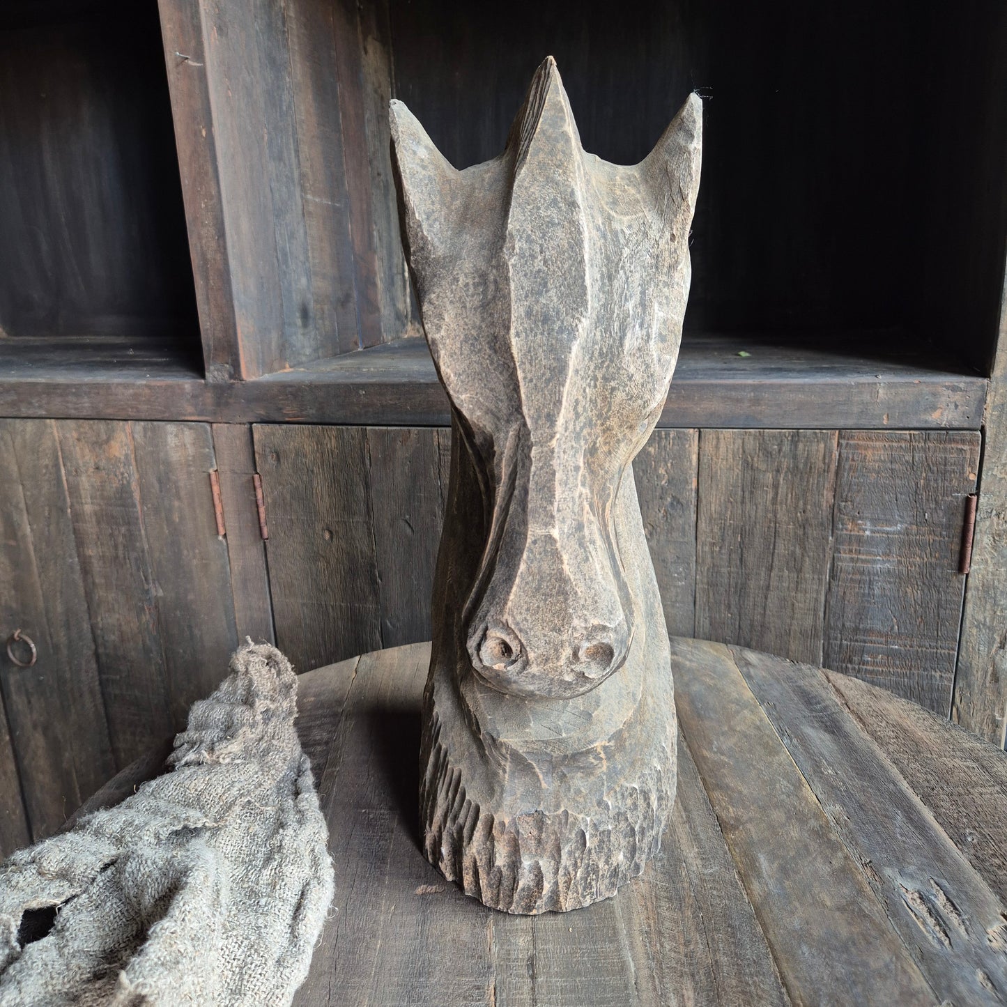 Houten paard ornament uniek