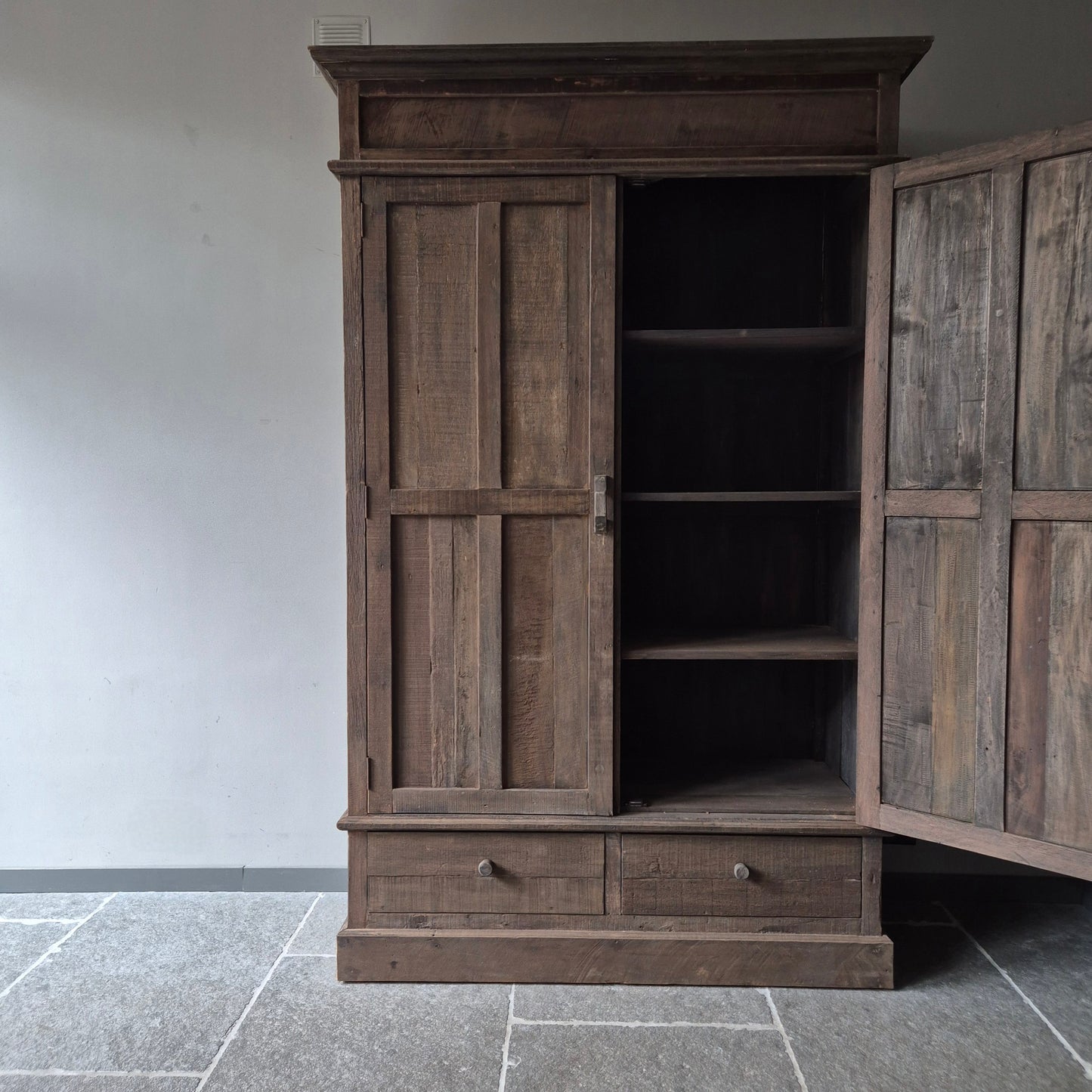 Kast 2-deurs/lades driftwood XL