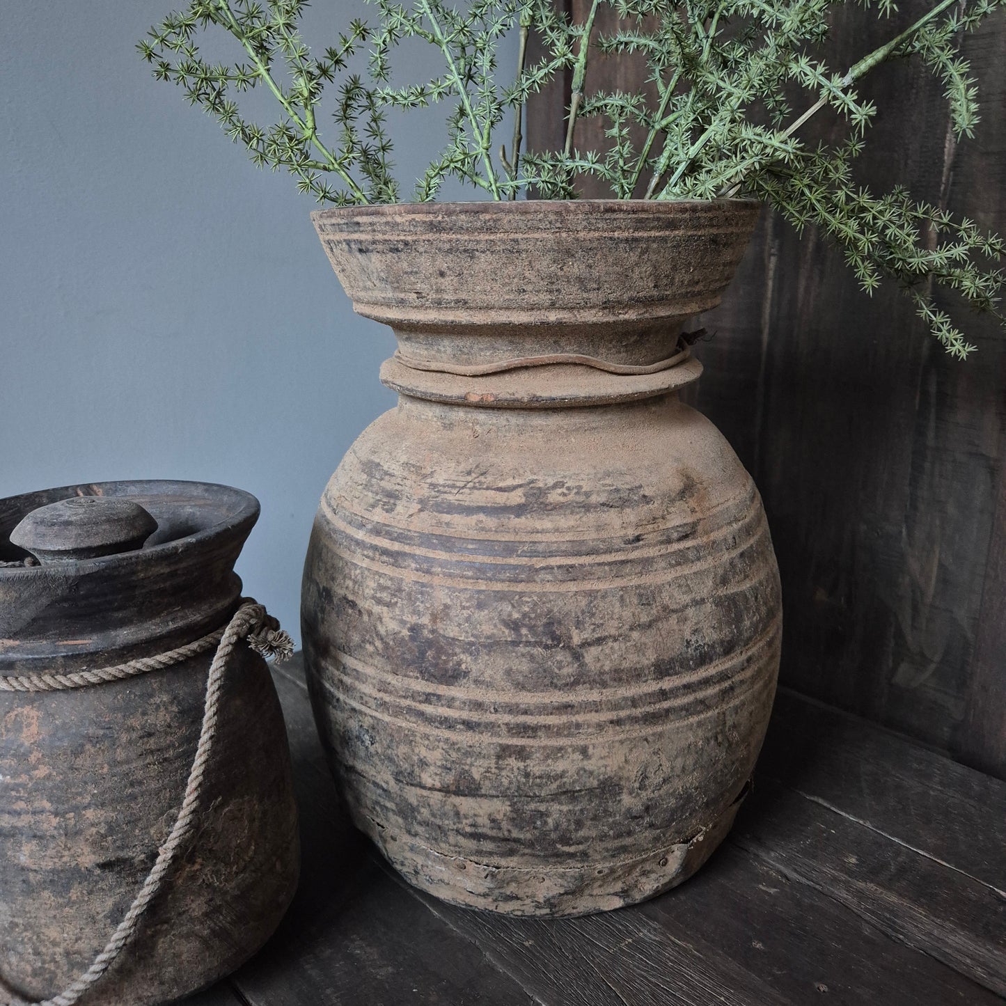 Oud houten kruik nr. 128 (rechts)