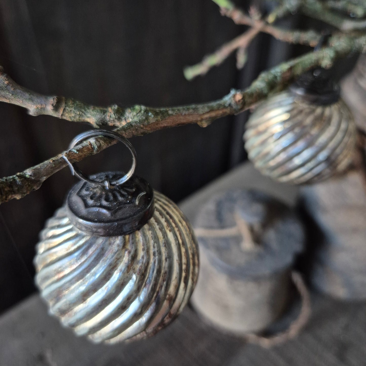 Kerstbal Antiek gold | 5cm
