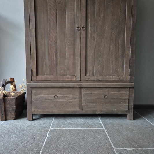 Kast driftwood 2-deurs | 2 lades