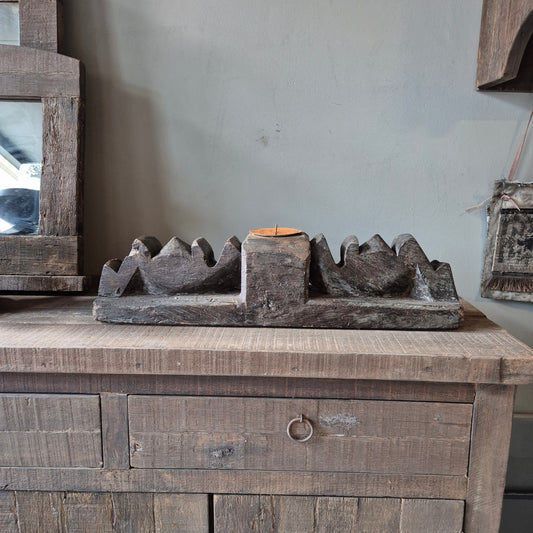 Uniek oud houten ornament nr. 3