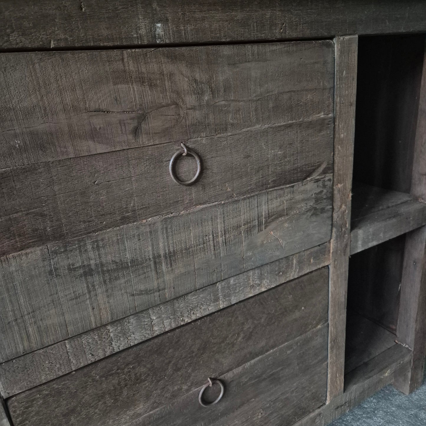 Badkamermeubel driftwood | 2 open vakken