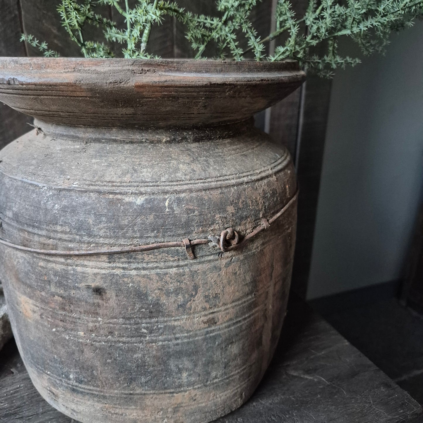 Oud houten kruik nr. 137