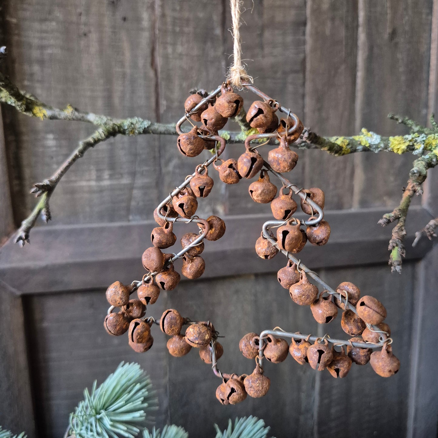 Roest hanger belletjes | Kerstboom