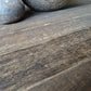 Ronde eettafel oud hout driftwood kloostertafel
