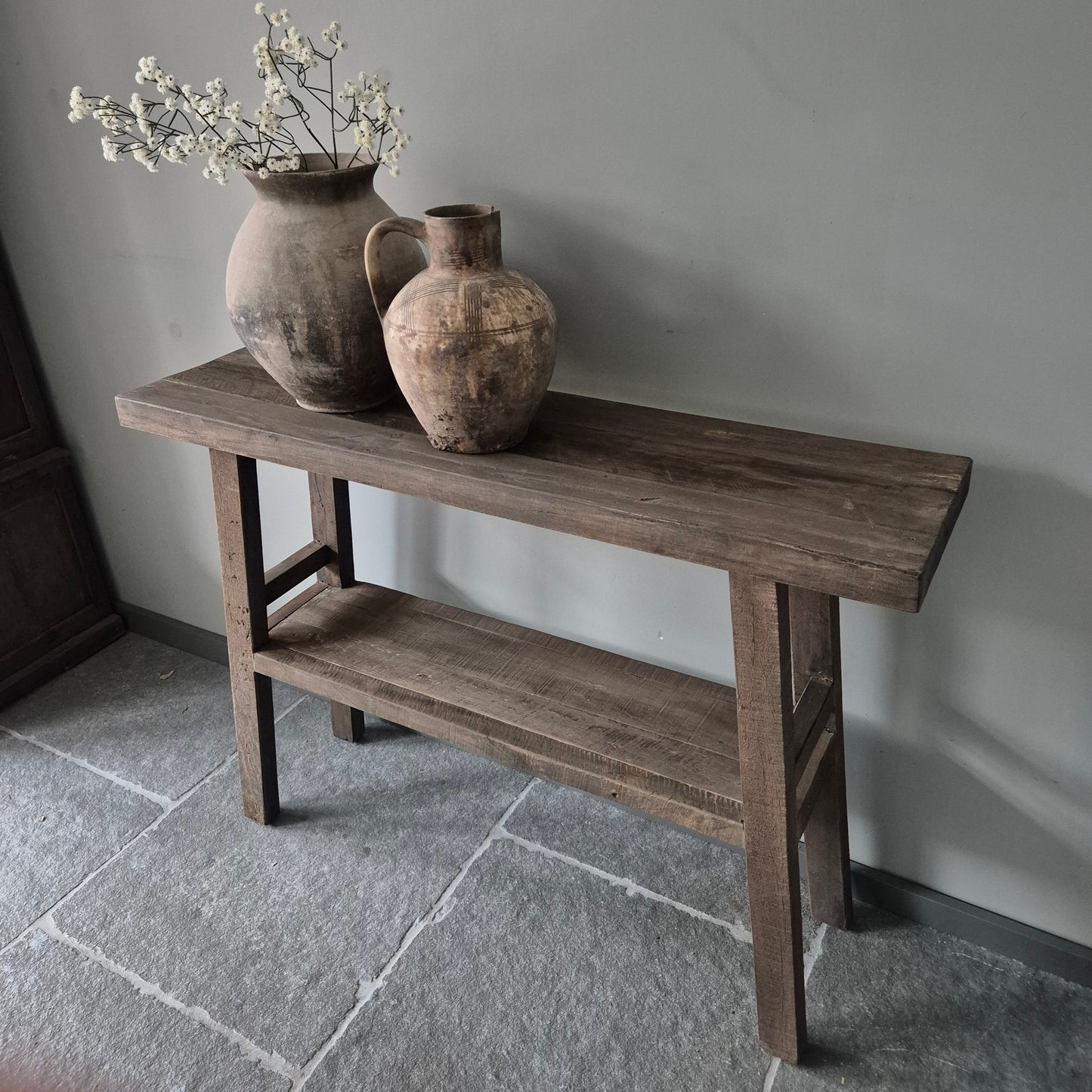 Sidetable met onderblad | driftwood