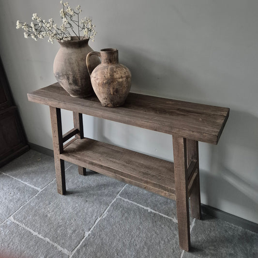 Sidetable met onderblad | driftwood