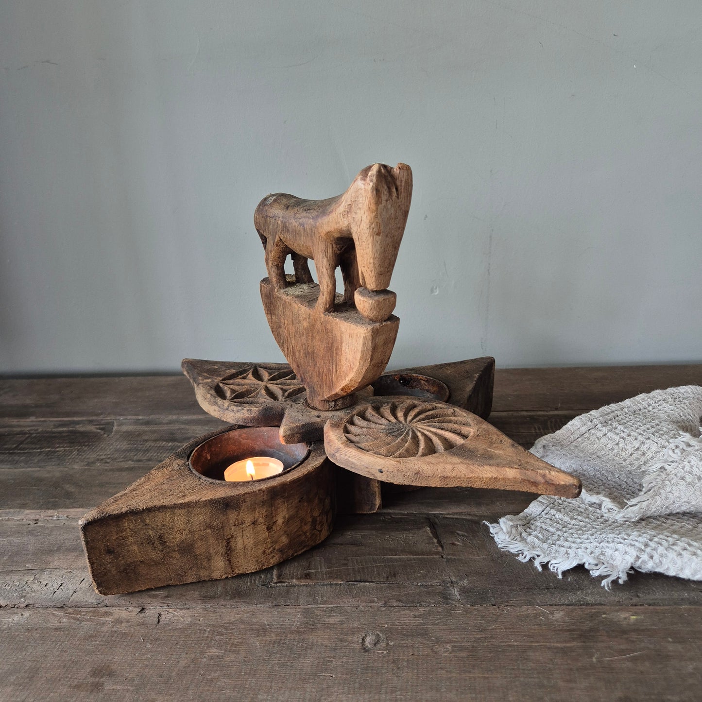 Oud houten spicebox nr. 3