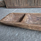 Houten 3-vaks trog
