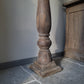 Houten baluster schemerlamp incl. shabby kap