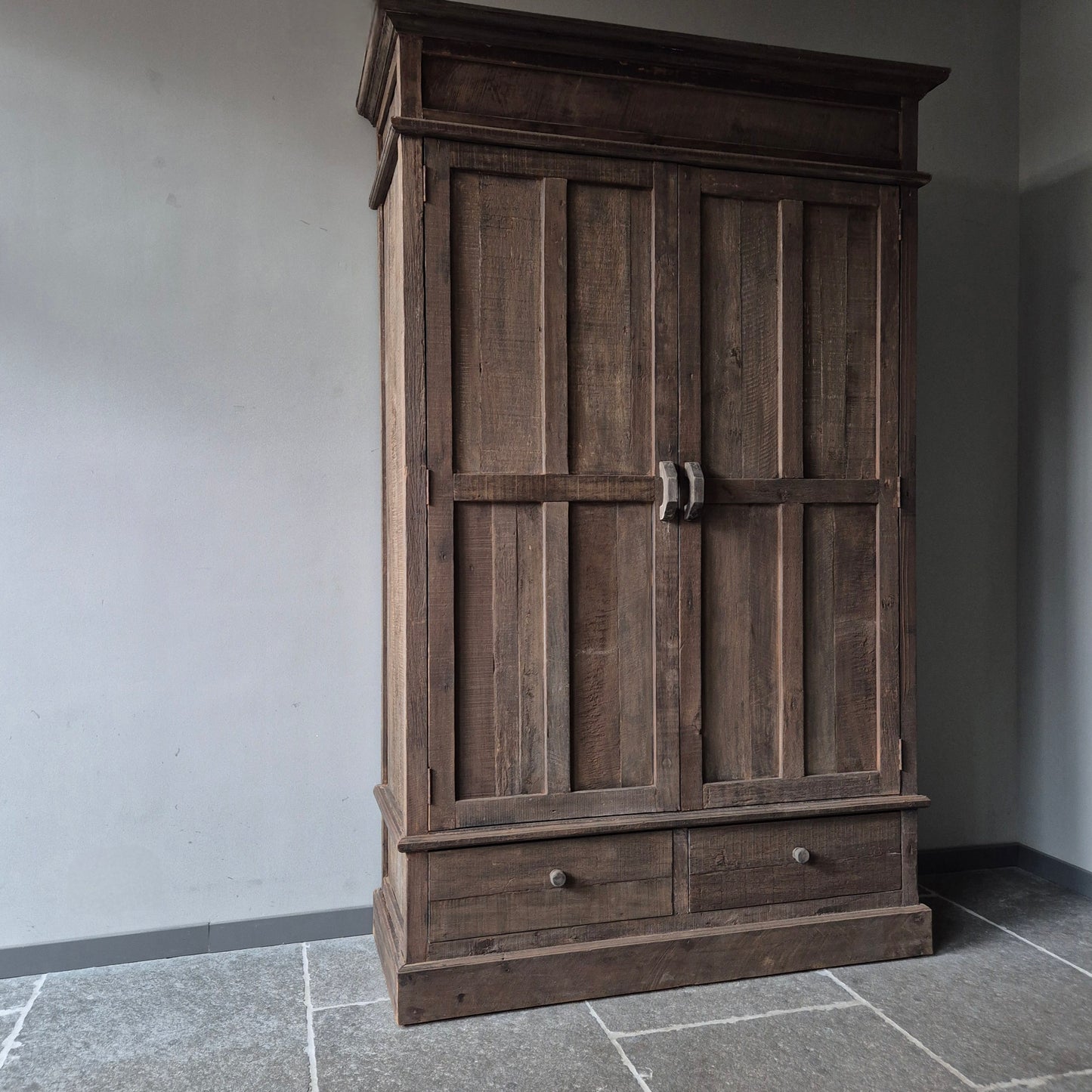 Kast 2-deurs/lades driftwood XL
