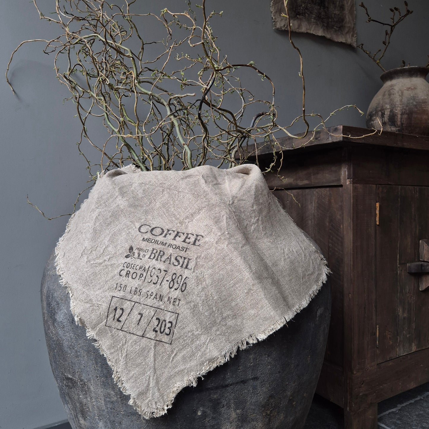 Shabby doek Coffee | 45x50cm