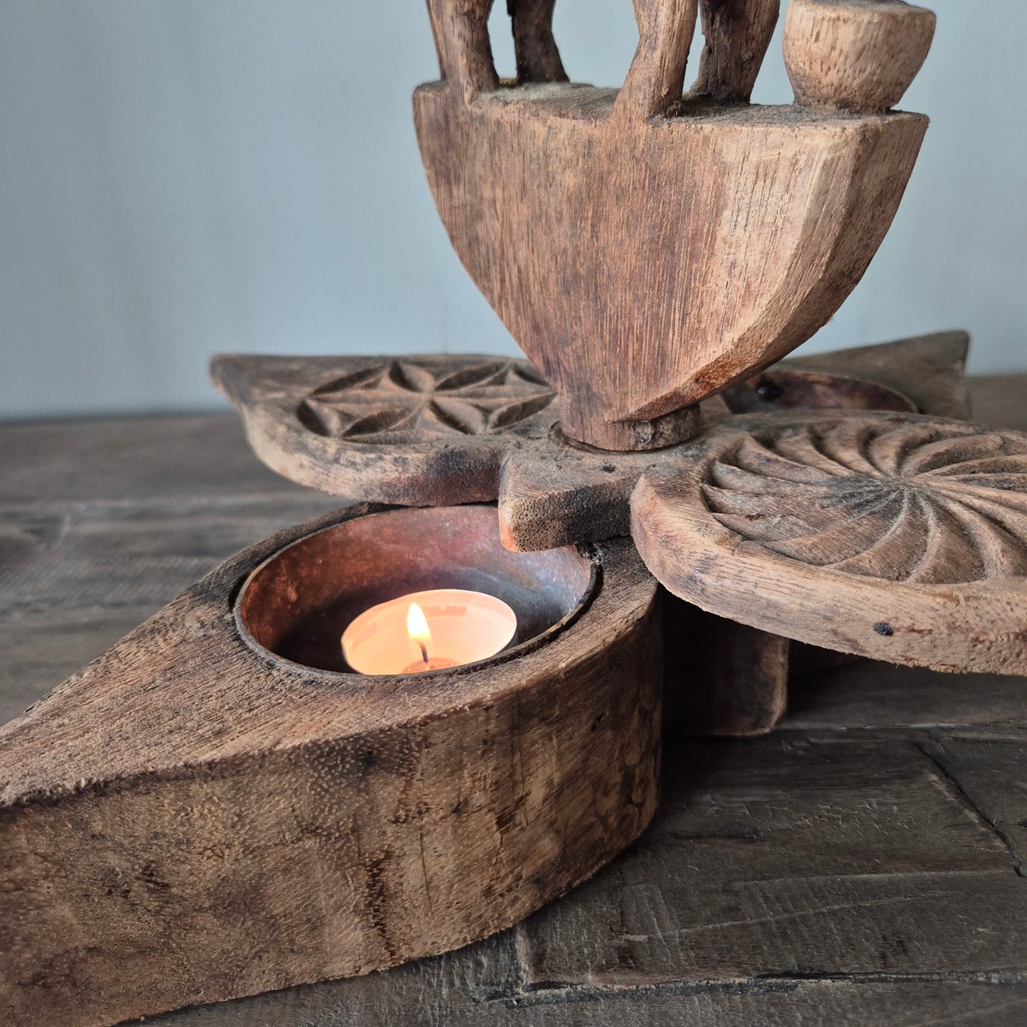 Oud houten spicebox nr. 3