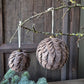 Kerstbal Mari | bruin 12cm