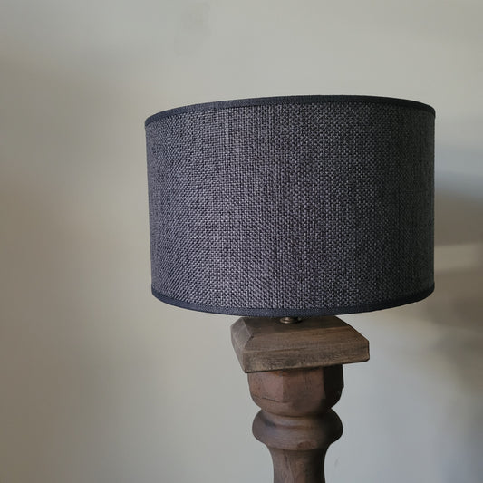 Houten baluster tafellamp incl. kap S