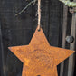 Ster aan touw roest | 14cm
