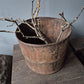 Houten pot | kruik met ijzeren beslag nr. 3