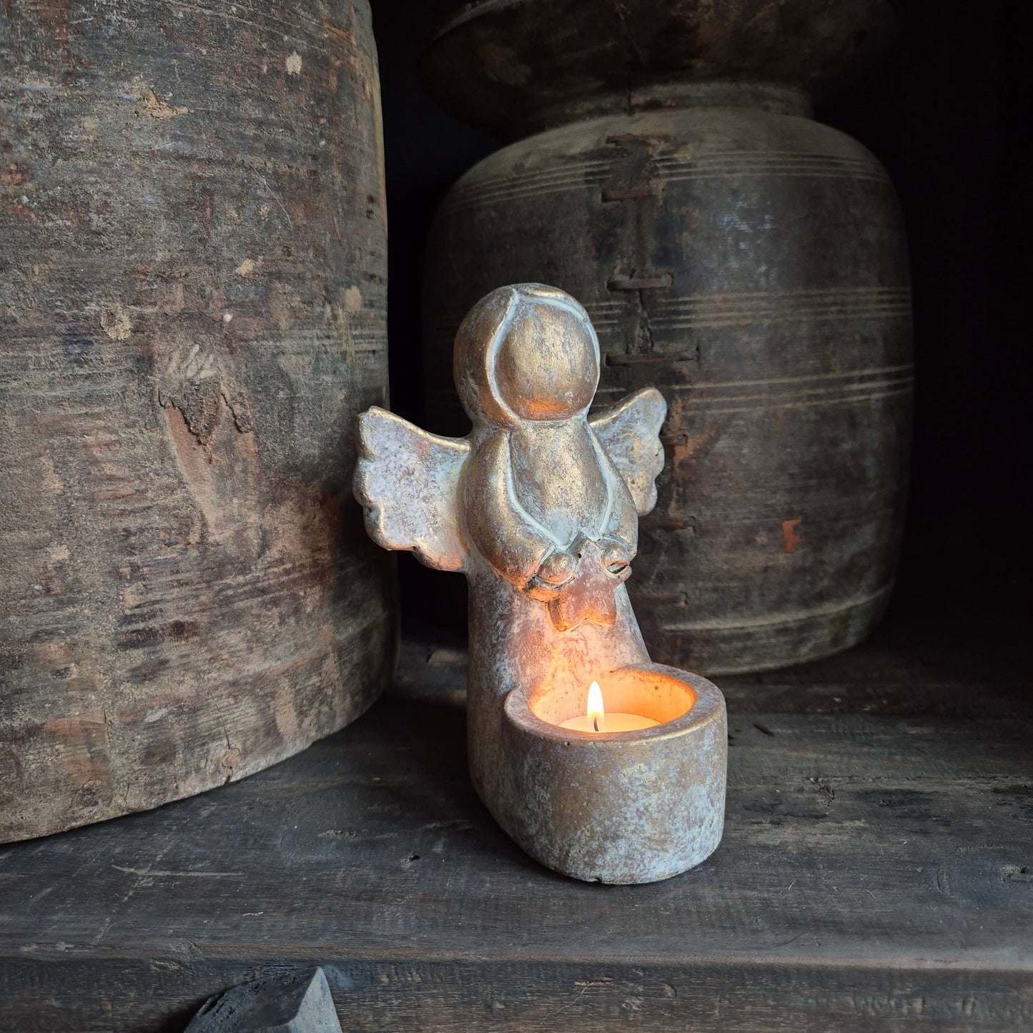 Engel theelichthouder Brynxz