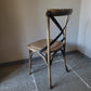 Houten stoel kruisrug | zonder armleuning