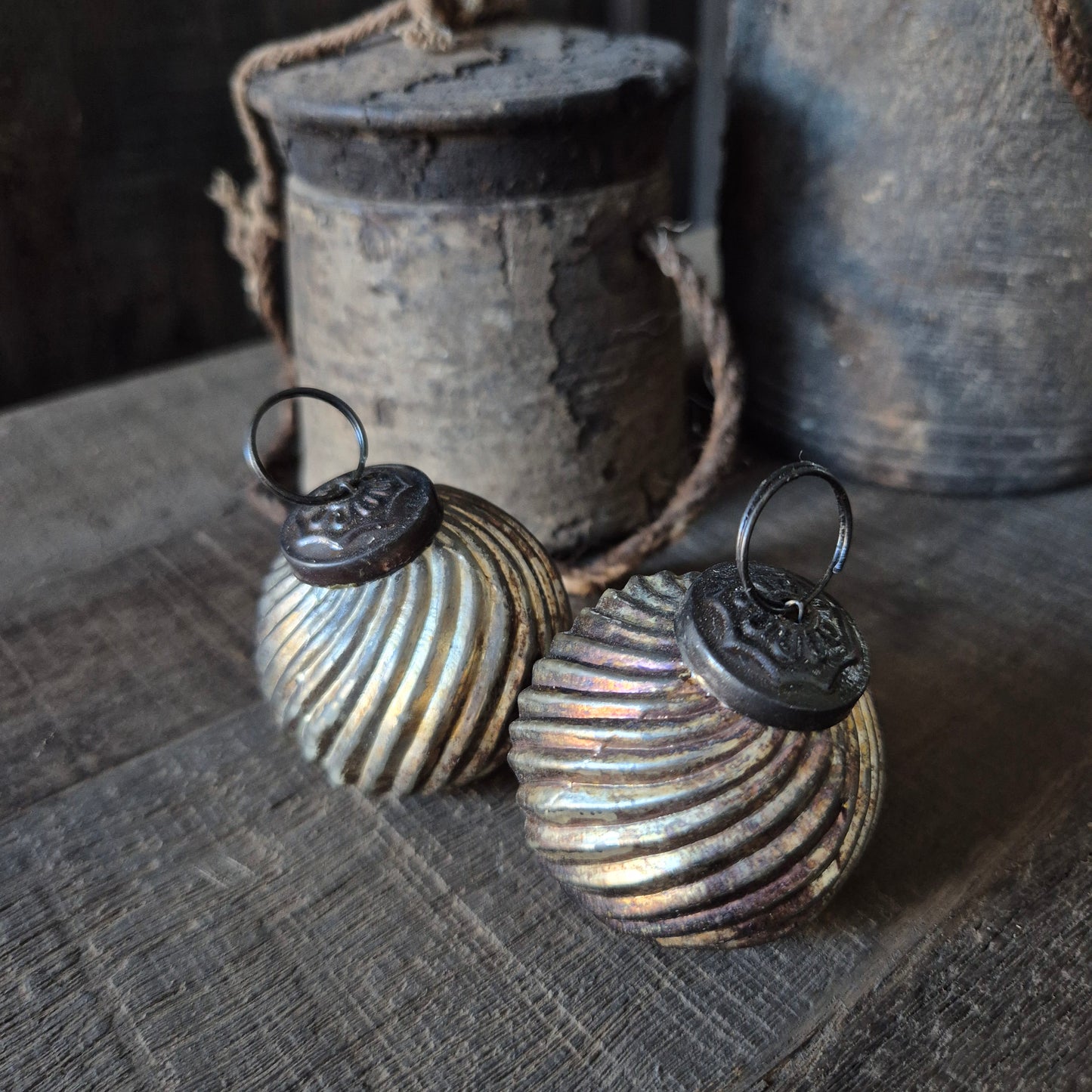 Kerstbal Antiek gold | 5cm