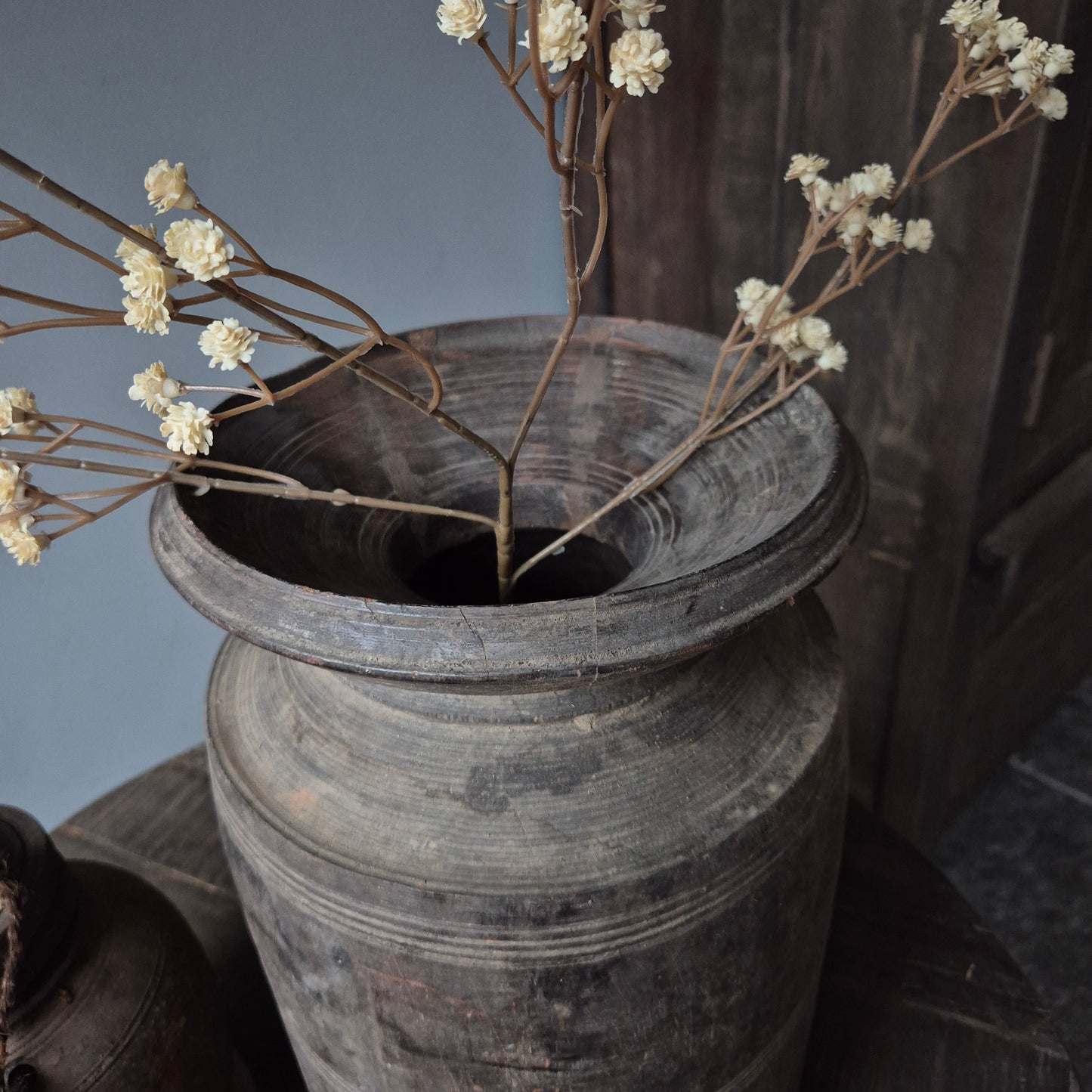 Oud houten kruik nr. 123 (rechts)