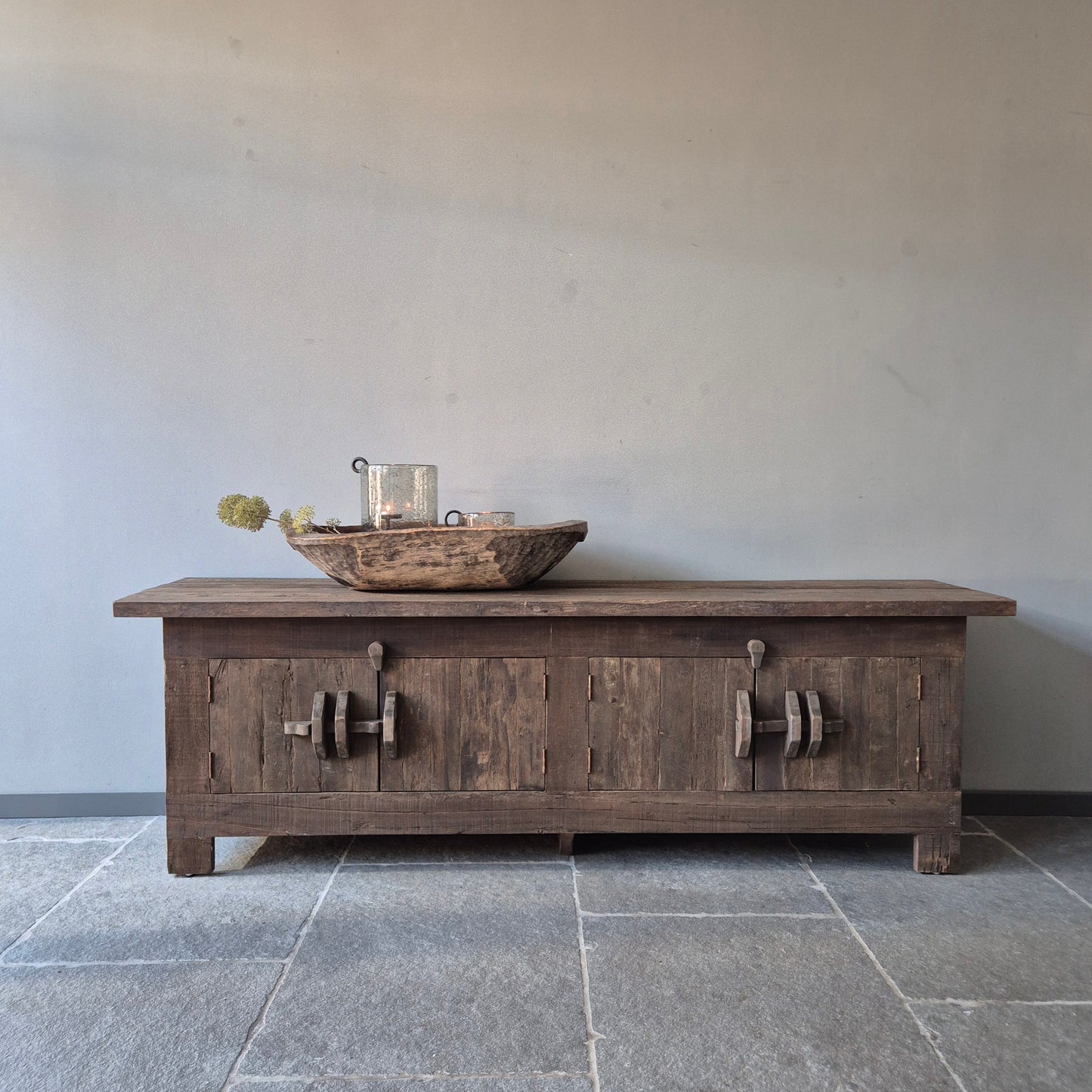 Tv meubel schuifslot | driftwood 220cm