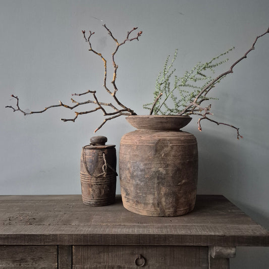 Oud houten kruik nr. 142 (rechts)