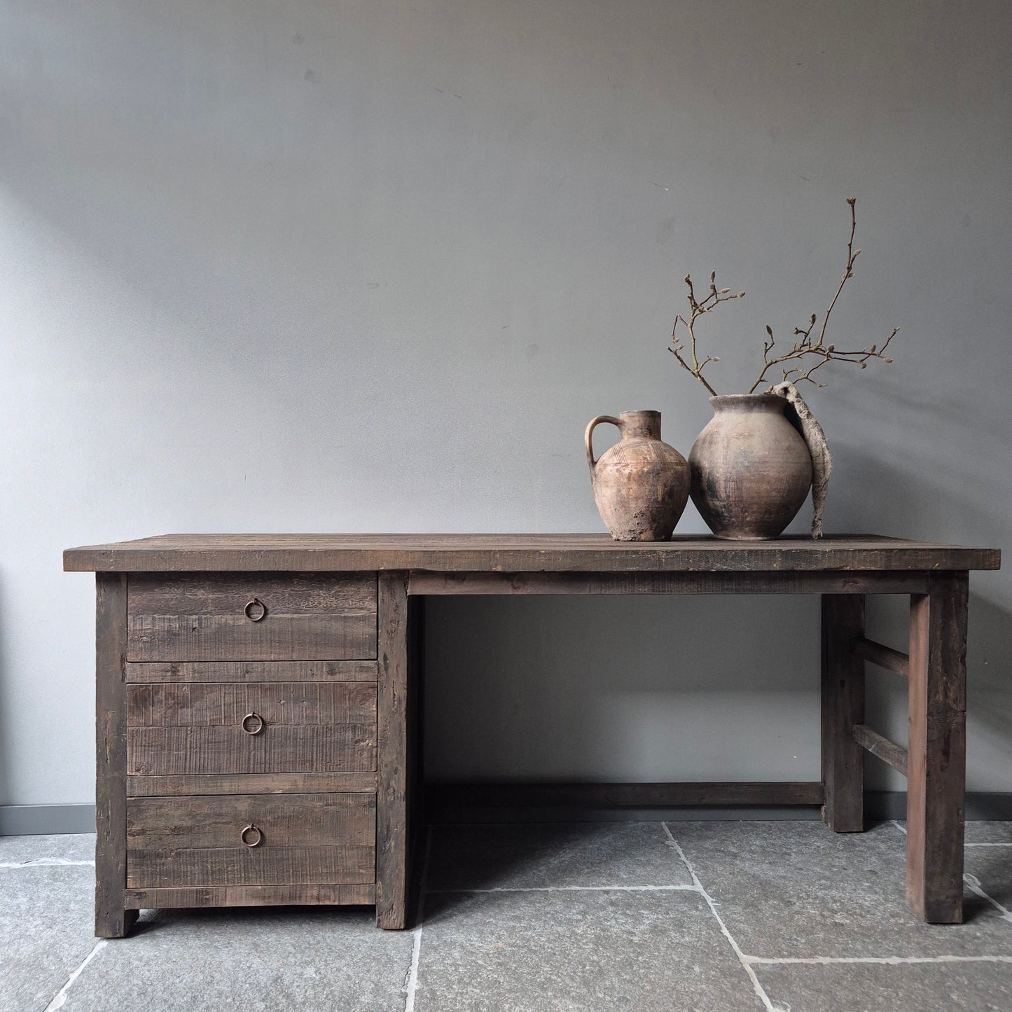 Bureau driftwood 180cm | 3 lades