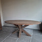 Eettafel driftwood ovaal