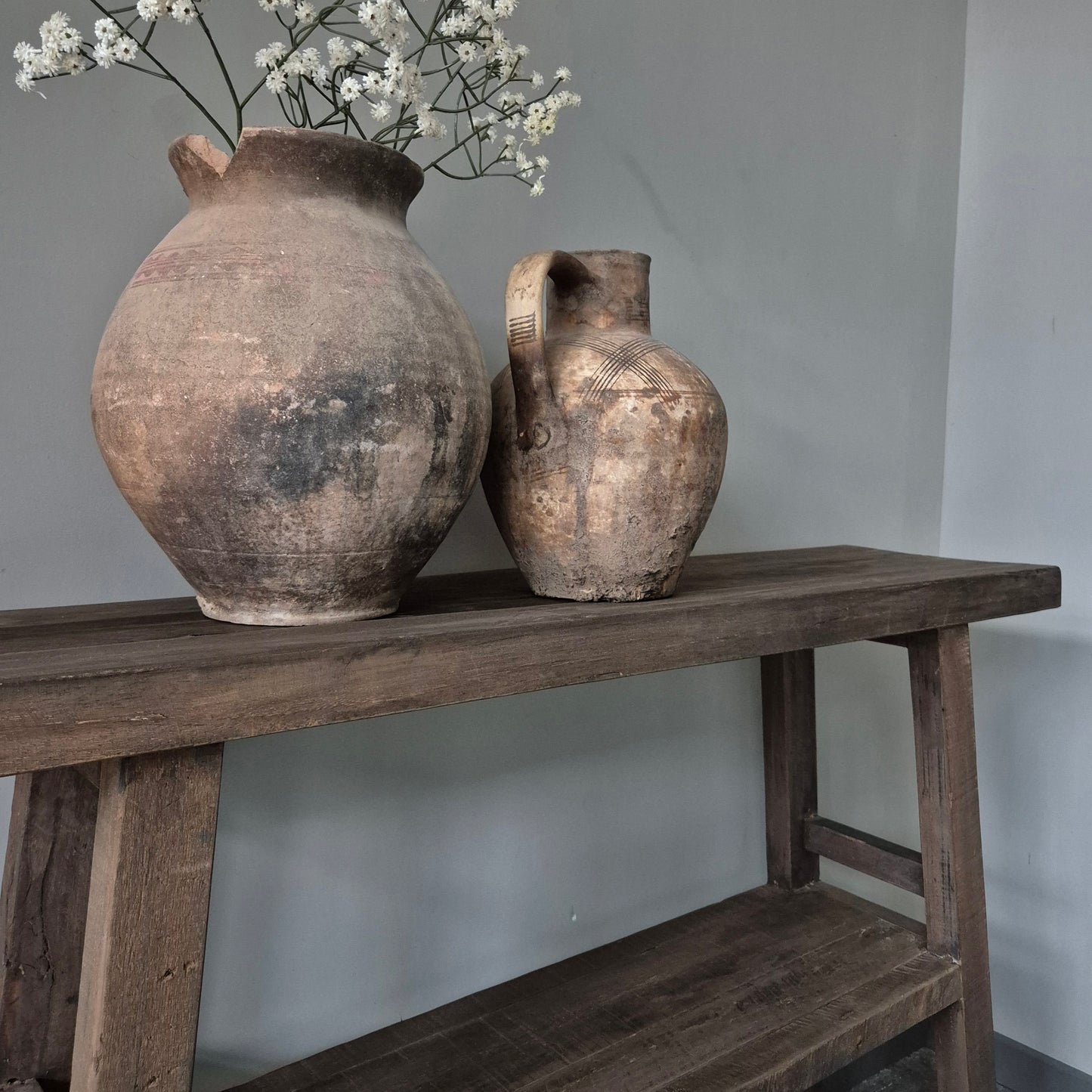Sidetable met onderblad | driftwood