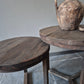 Salontafel rond driftwood | set van 2