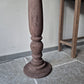 Houten baluster vloerlamp Umber incl. shabby kap | rond