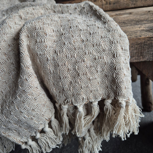 Plaid Cozy 130x180 beige