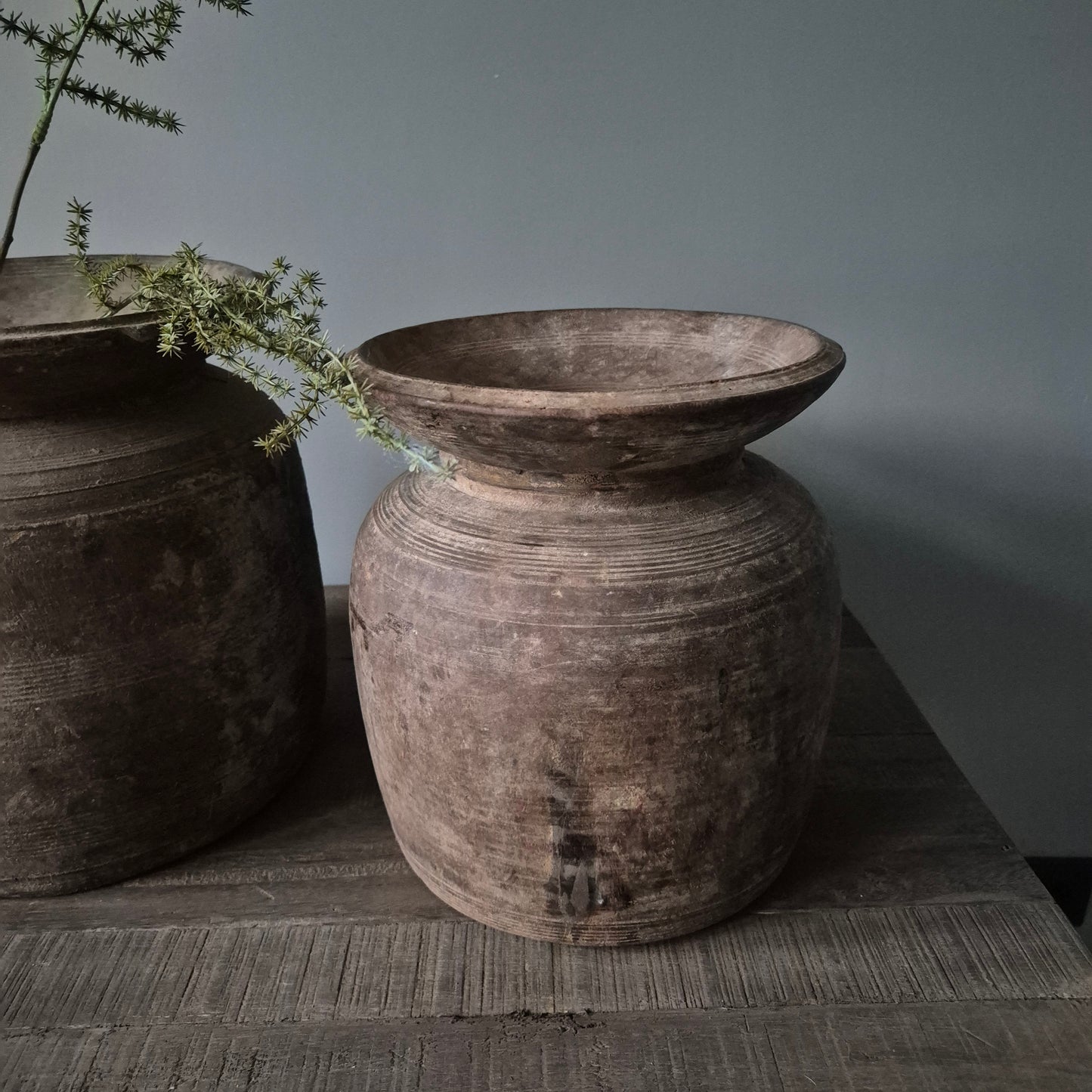 Oud houten kruik nr. 141 (rechts)