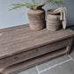 Salontafel driftwood 4 lades + onderblad 120cm
