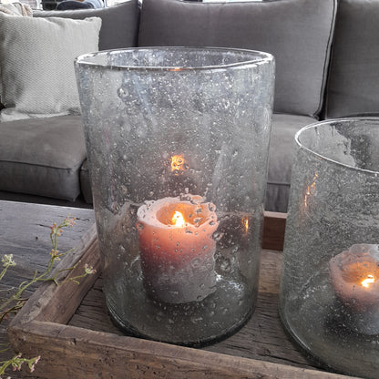 Windlicht bubbel glas XL of XXL