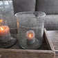 Windlicht bubbel glas XL of XXL