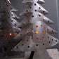 Kerstboom met deurtje voor theelicht ijzer