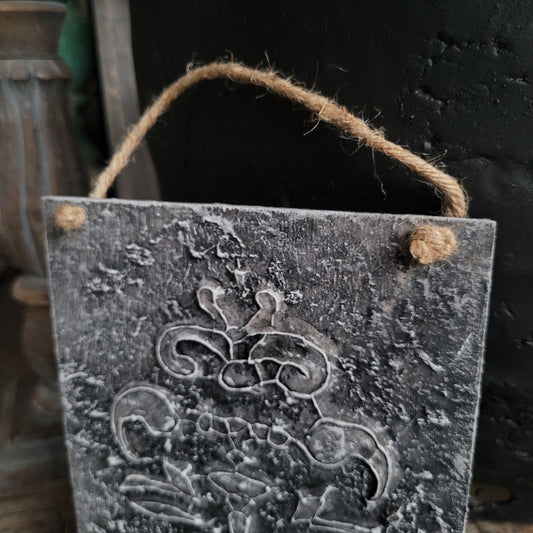 Decoratie bord ornament stoer sober