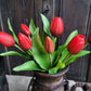 Bos kunst tulpen rood 32cm
