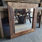Oud houten spiegel